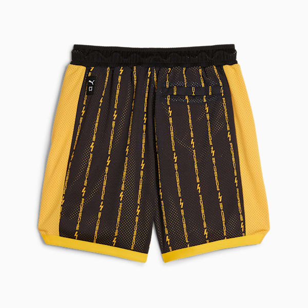 Porsche Legacy Porsche Men's Shorts, PUMA Black-Sport Yellow, large-ZAF