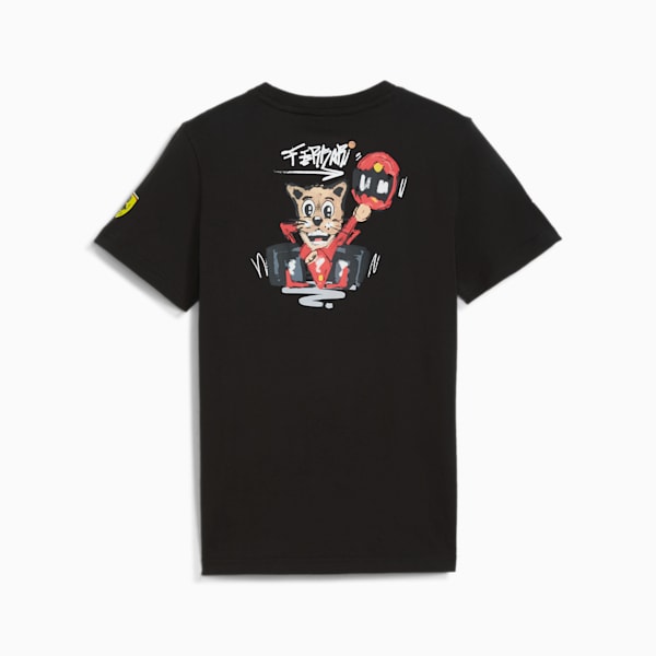 Scuderia Ferrari Dylan Tee Youth, PUMA Black, large-ZAF
