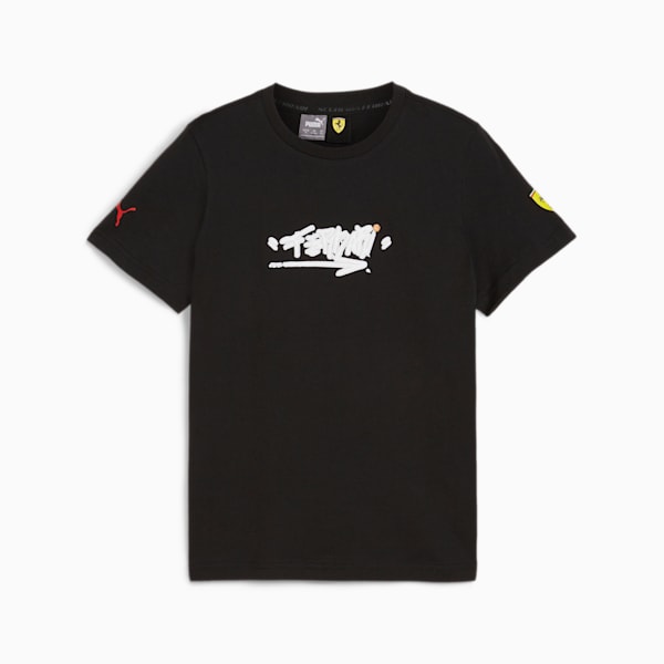 Scuderia Ferrari Dylan Tee Youth, PUMA Black, large-ZAF