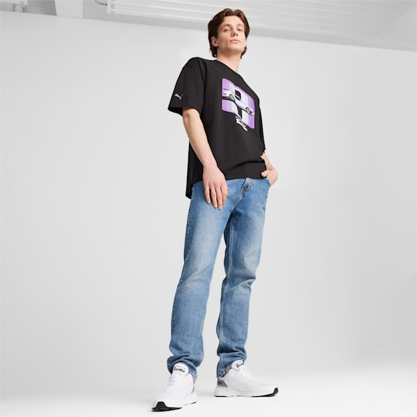 PUMA x PORSCHE LEGACY 911 Graphic Tee Men, PUMA Black, large-ZAF