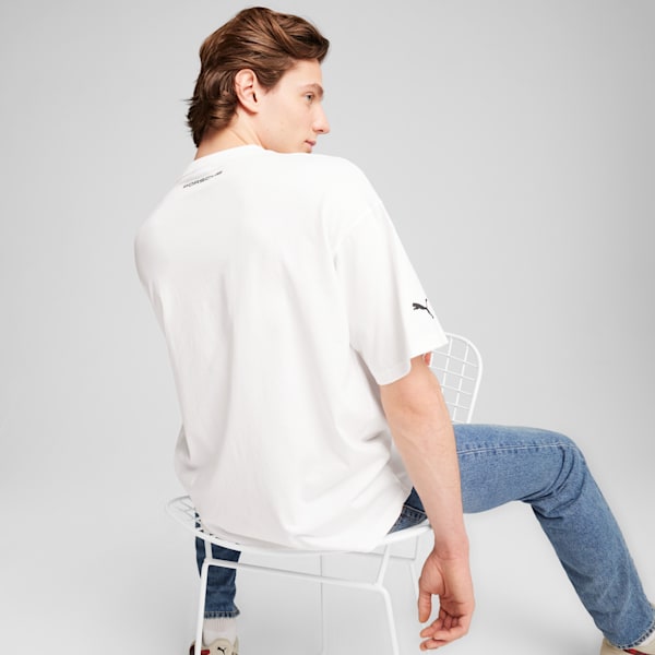 Porsche Legacy Essentials Tee Men, PUMA White, large-ZAF
