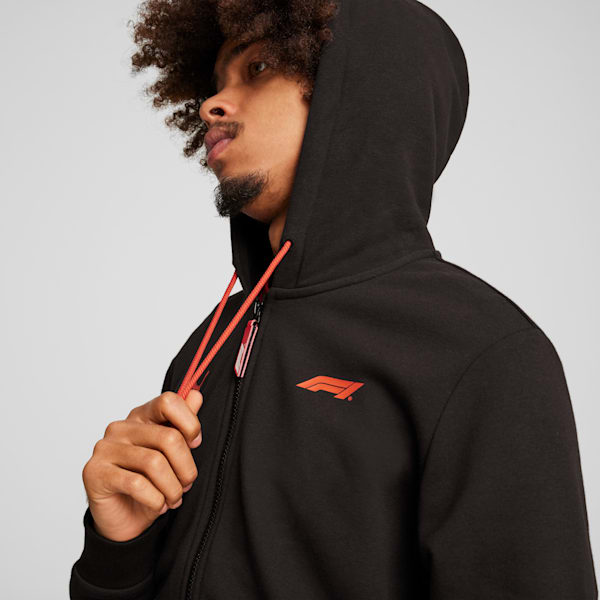 F1® ESS Full-Zip Hoodie Men, PUMA Black, large-ZAF
