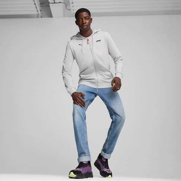 F1 ESS Full-Zip Hoodie Men, Ash Gray, large-MEX