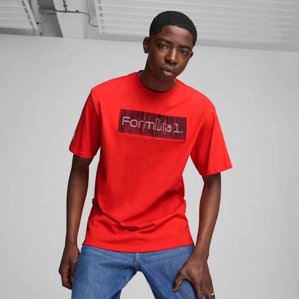 Remera F1® Graphic Logo para hombre, Pop Red, large-ARG