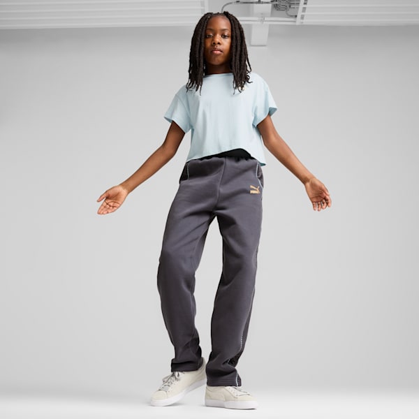 OFF SIDE Track Pants Youth, Galactic Gray, large-ZAF