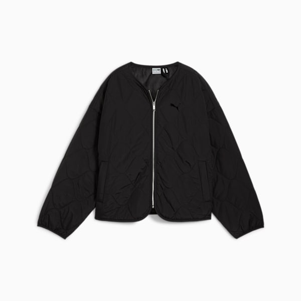 Campera con forro para mujer, PUMA Black, large-ARG