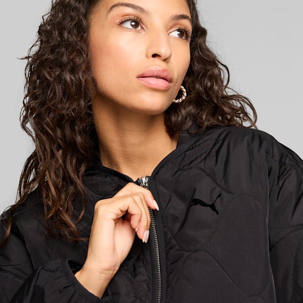 Campera con forro para mujer, PUMA Black, large-ARG