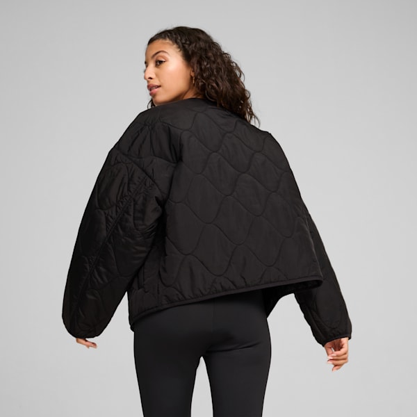 Campera con forro para mujer, PUMA Black, large-ARG