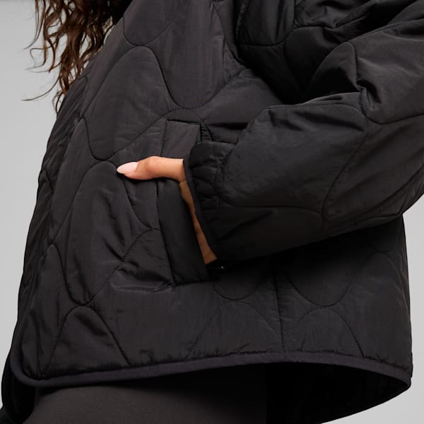 Campera con forro para mujer, PUMA Black, large-ARG