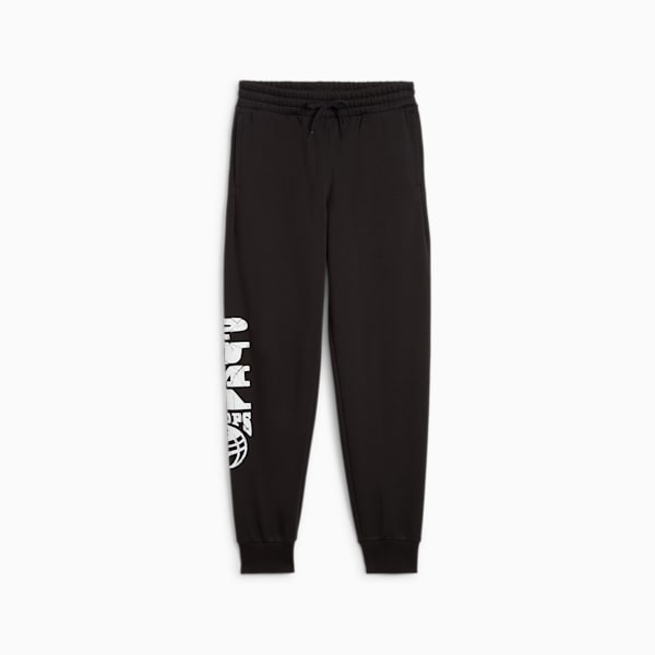 Basketball Blueprint Pants Youth, PUMA Black, large-MEX