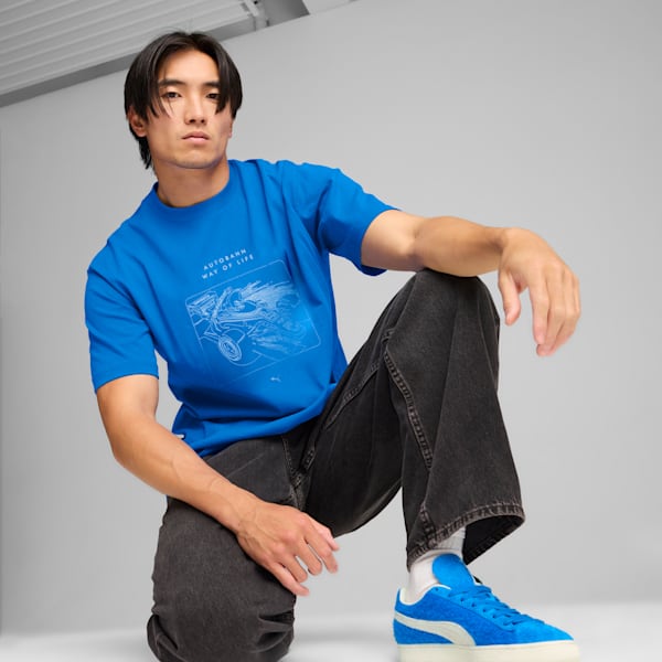GRAPHICS "Autobahn" Tee Men, Hyperlink Blue, large-ZAF