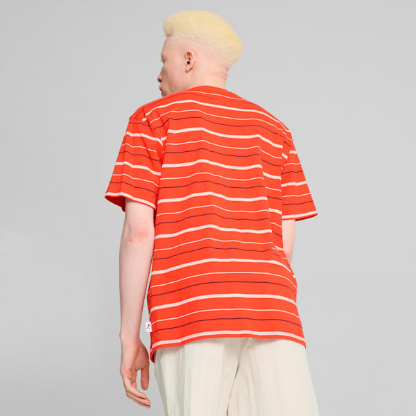 MMQ Striped Tee Men, Redmazing, large-ZAF