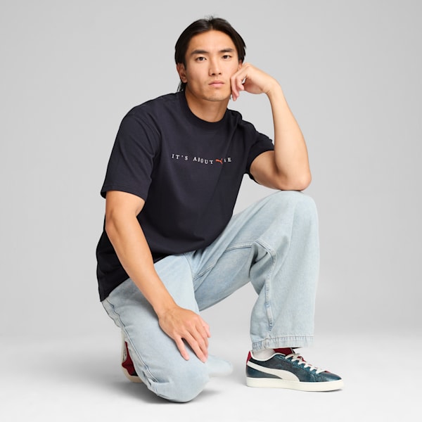 Remera estampada MMQ para hombre, New Navy, large-ARG