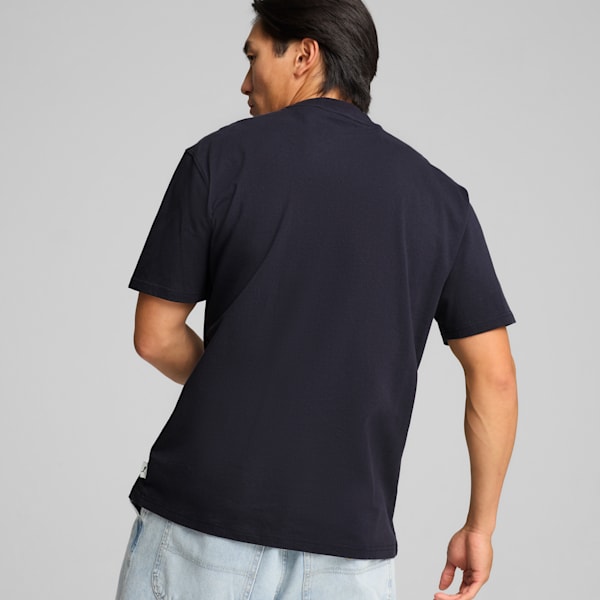 Remera estampada MMQ para hombre, New Navy, large-ARG
