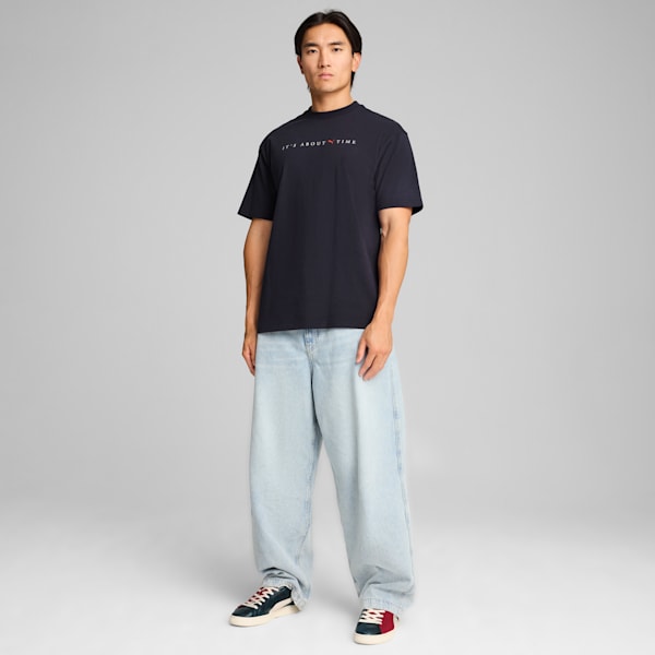 Remera estampada MMQ para hombre, New Navy, large-ARG