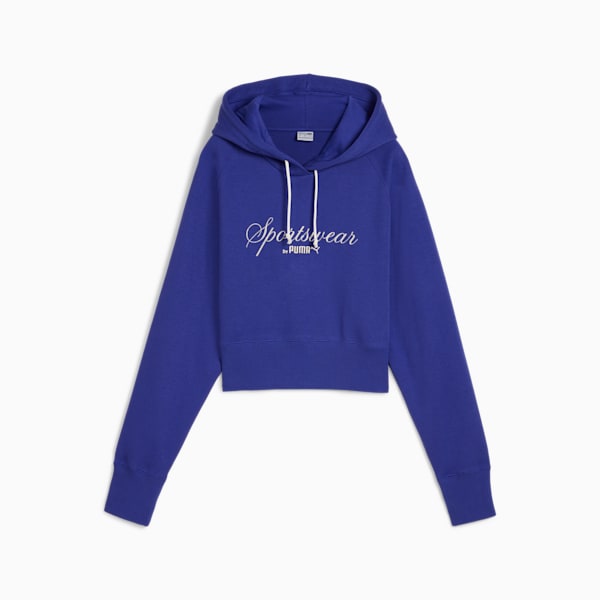 Buzo con capucha CLASSICS+ Relaxed para mujer, Lapis Lazuli, large-ARG