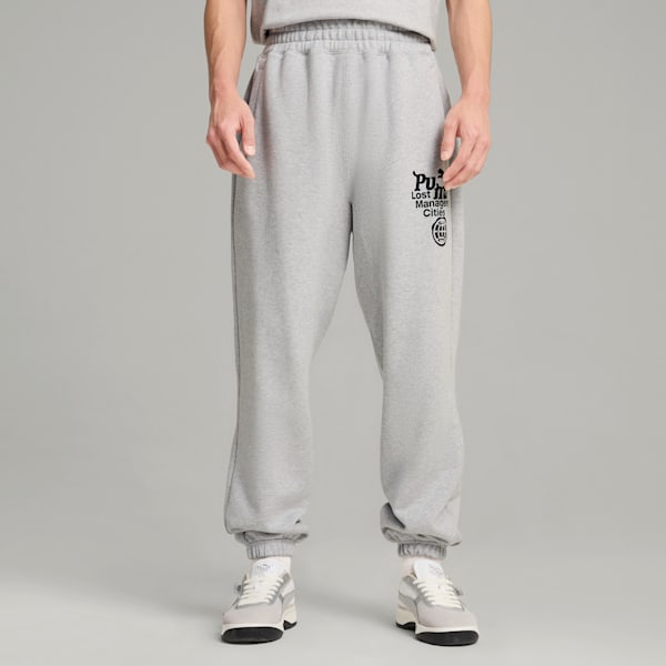 PUMA x LMC Sweat Pants Men, Light Gray Heather, large-ZAF