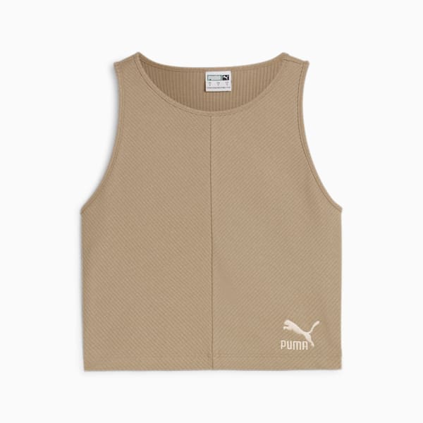 CLASSICS Ribbed Crop Top Women, Oak Branch, large-ZAF