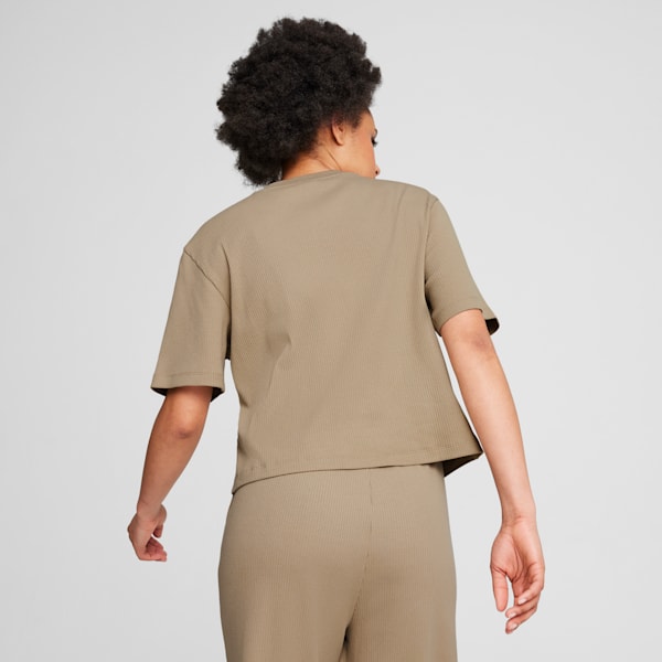 CLASSICS Ribbed Relaxed Tee Women, Oak Branch, large-ZAF