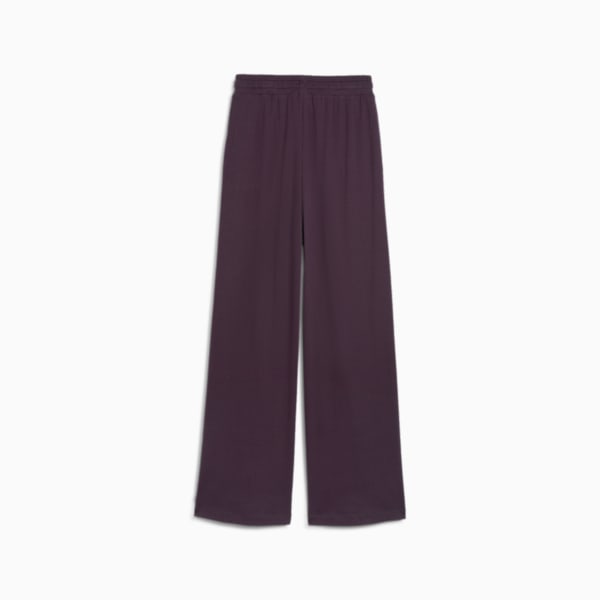 CLASSICS Ribbed Relaxed Pants Women, Midnight Plum, large-ZAF