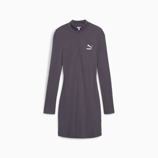 CLASSICS Ribbed Dress Women, Galactic Gray, large-MEX