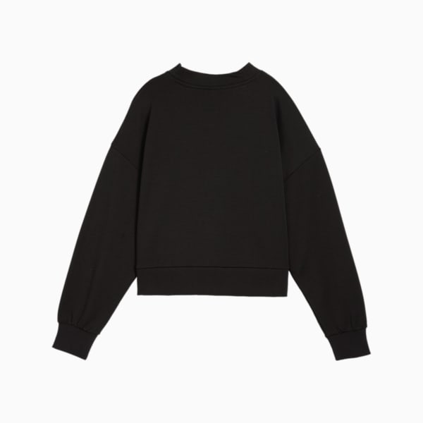 CLASSICS Oversized Crew Women, PUMA Black, large-ZAF
