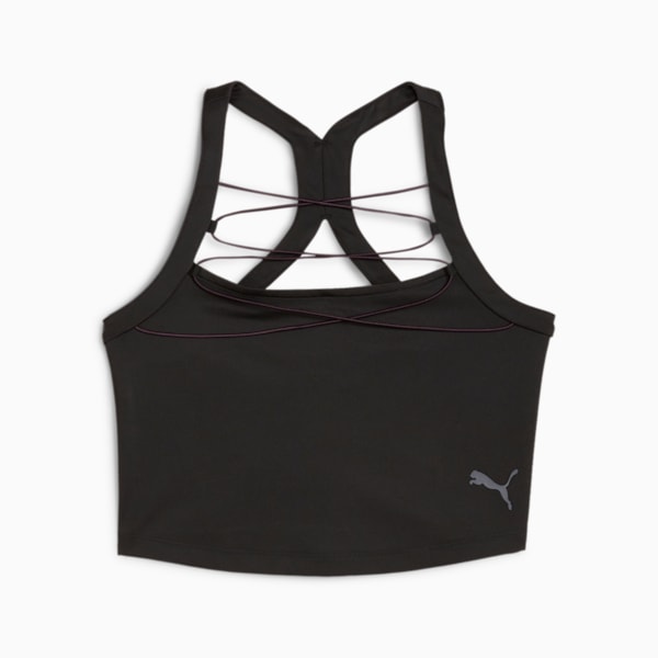 Crop top DARE TO para mujer, PUMA Black, large-ARG