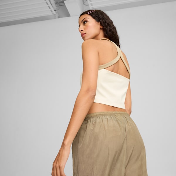 Crop top DARE TO para mujer, Alpine Snow, large-ARG
