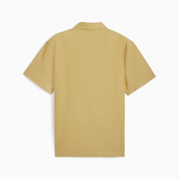 MMQ Half-Zip Shirt Men, Golden Fog, large-ZAF