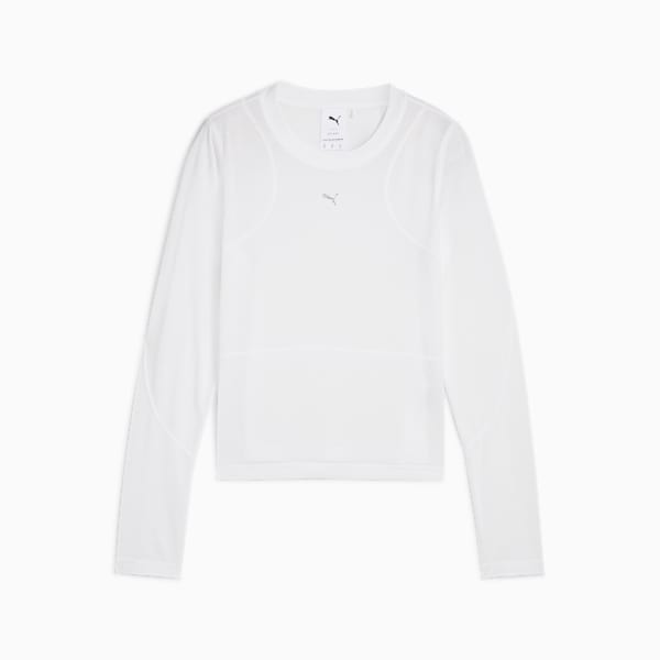 THE FAST RACE Long Sleeve Women, PUMA White, large-ZAF