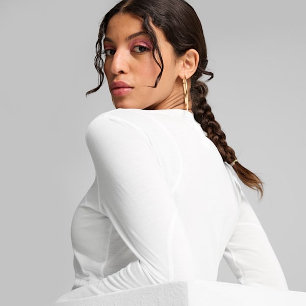 THE FAST RACE Long Sleeve Women, PUMA White, large-ZAF