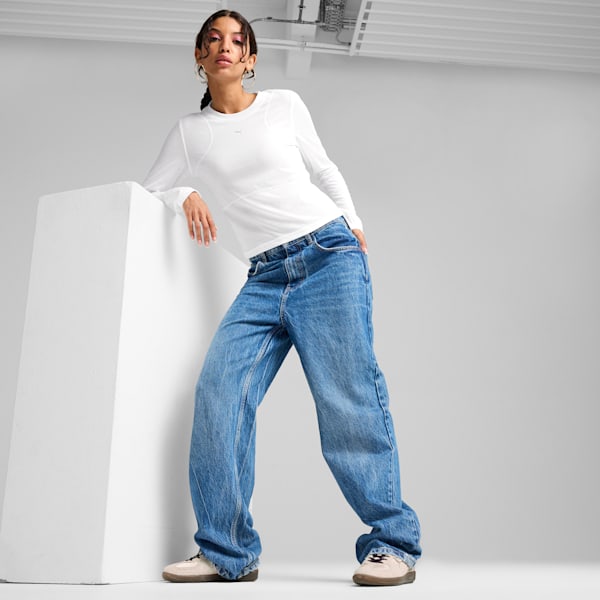 THE FAST RACE Long Sleeve Women, PUMA White, large-ZAF