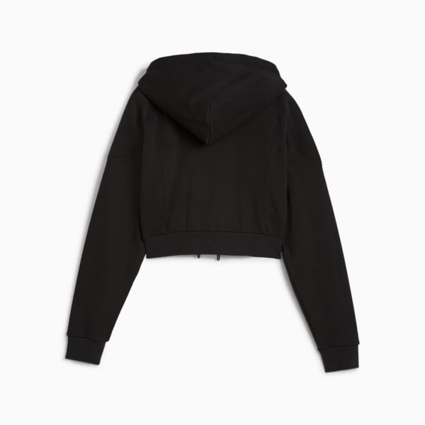 THE FAST RACE Hoodie Women, PUMA Black, large-ZAF