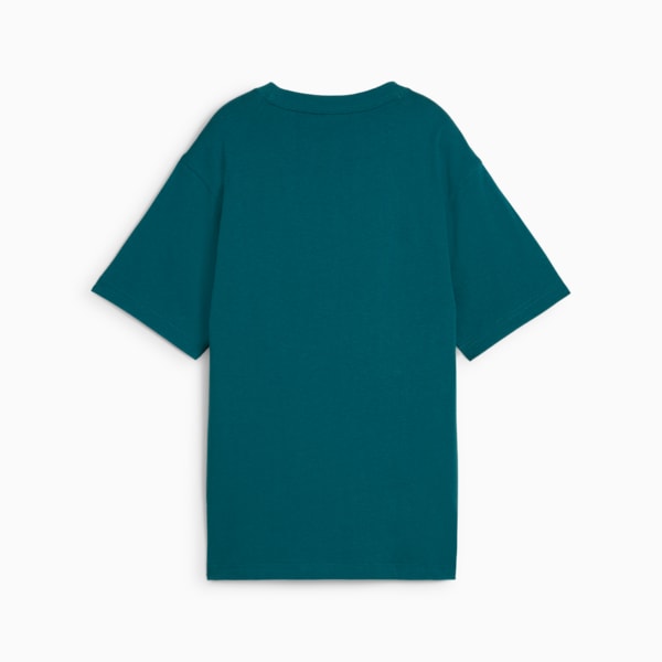 DOWNTOWN Relaxed Graphic Tee Women, Cold Green, large-MEX