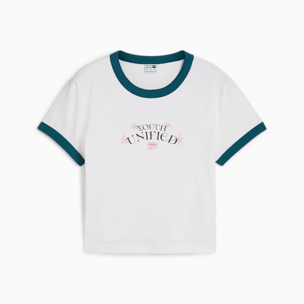 Remera DOWNTOWN Graphic Baby para mujer, PUMA White, large-ARG