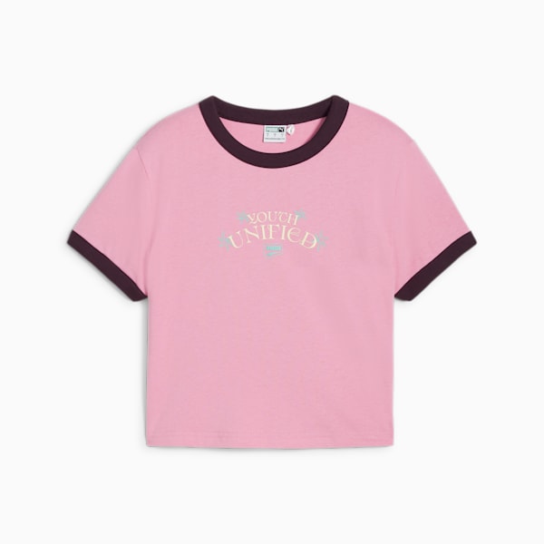 DOWNTOWN Graphic Baby Tee Women, Mauved Out, large-ZAF