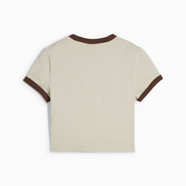DOWNTOWN Graphic Baby Tee Women, Desert Dust, large-ZAF