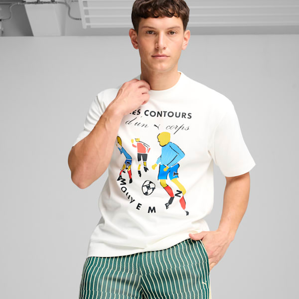 Remera estampada Players Lane para hombre, PUMA White, large-ARG