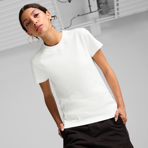 YONA Tee Women, PUMA White, large-ZAF