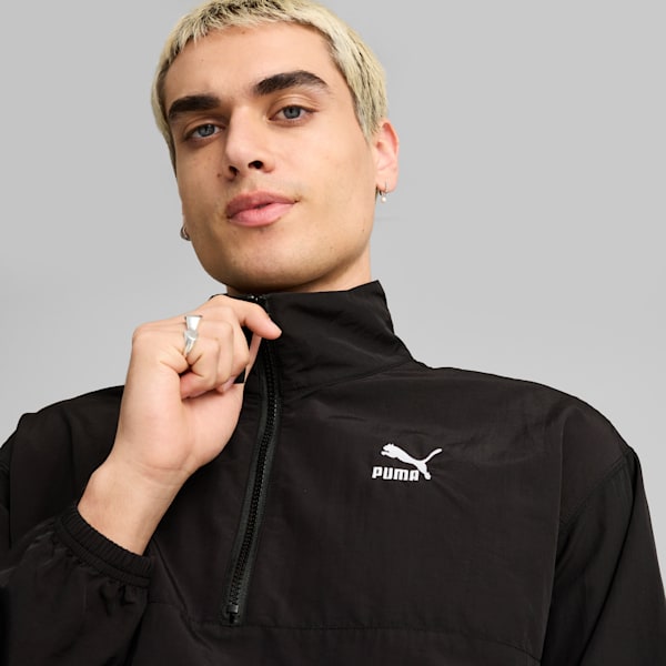Camiseta relajada tejida CLASSICS para hombre, PUMA Black, large-MEX