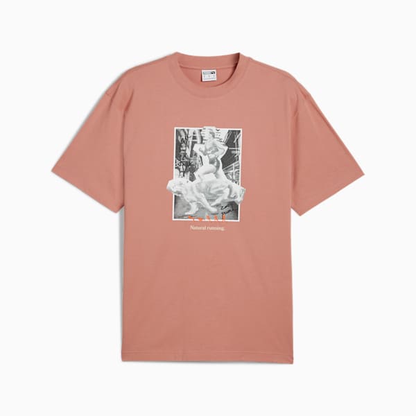 CLUB DE COURSE Graphic Tee Unisex, Deeva Peach, large-ZAF