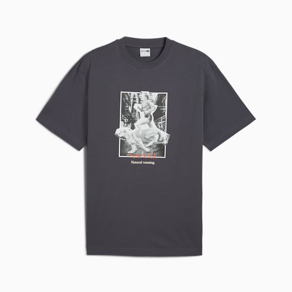 CLUB DE COURSE Graphic Tee Unisex, Galactic Gray, large-ZAF