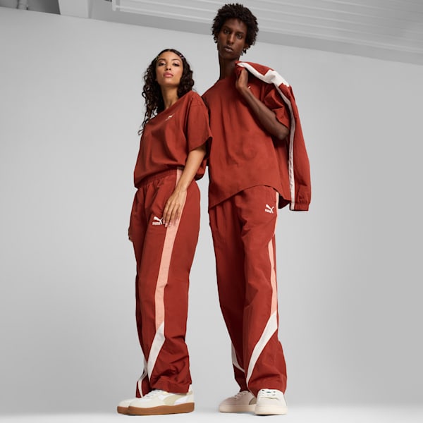 CLUB DE COURSE Track Pants Unisex, Mars Red-Deeva Peach, large-ZAF