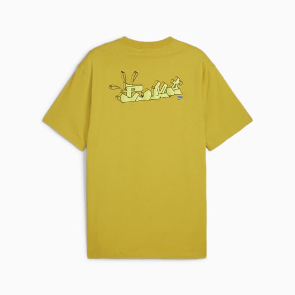 DOWNTOWN Relaxed Graphic Tee Men, Golden Fog, large-ZAF