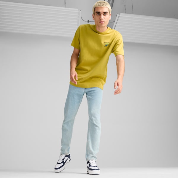 DOWNTOWN Relaxed Graphic Tee Men, Golden Fog, large-ZAF