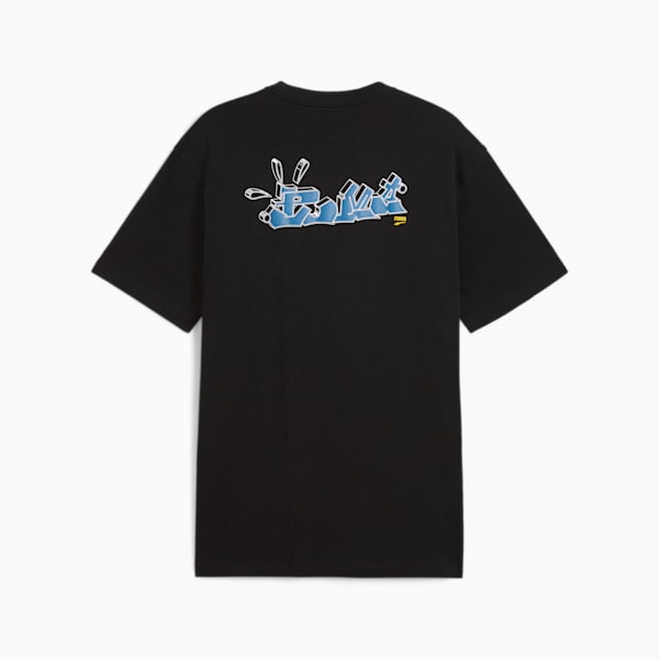 Remera Downtown Relaxed Graphic, PUMA Black-Fresh Pear, large-ARG