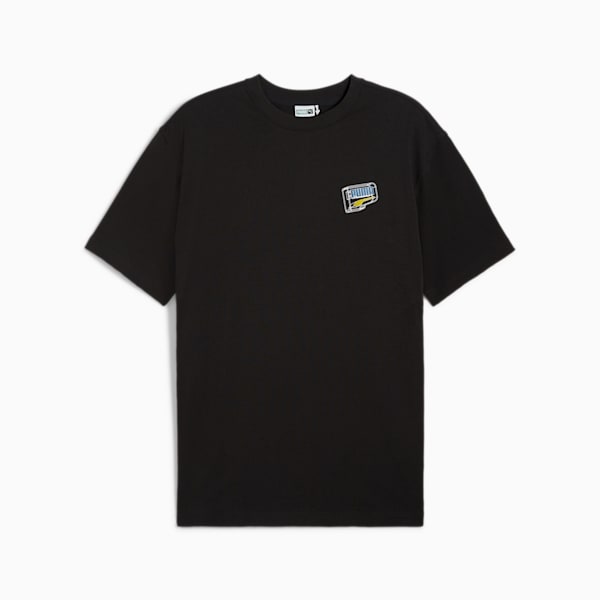 Remera Downtown Relaxed Graphic, PUMA Black-Fresh Pear, large-ARG