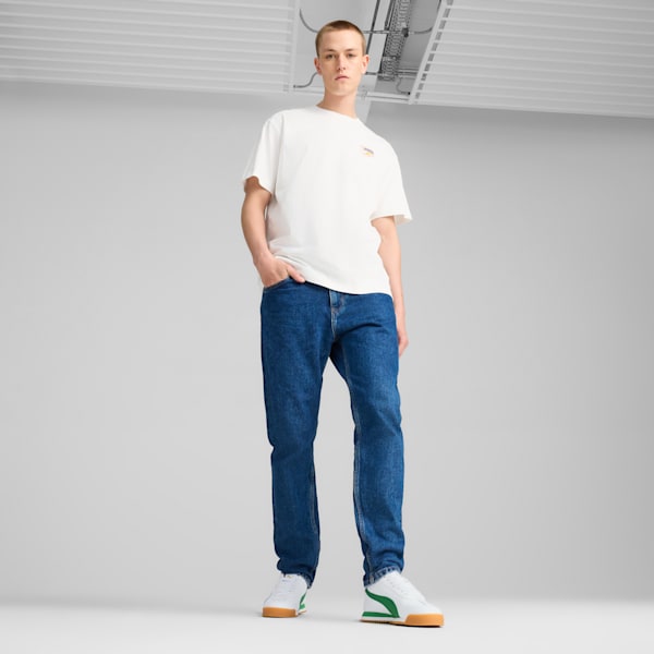 Remera Downtown Relaxed Graphic, PUMA White-Bright Melon, large-ARG
