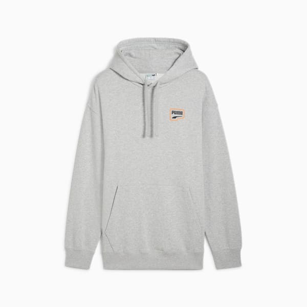 Buzo con capucha DOWNTOWN Graphic para hombre, Light Gray Heather, large-ARG
