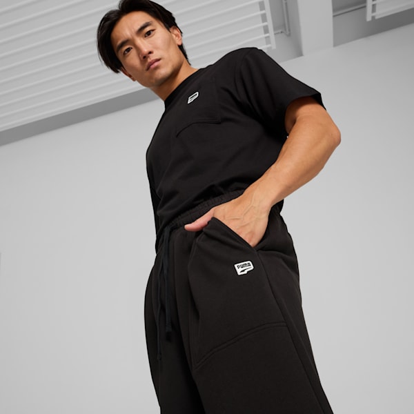 DOWNTOWN Relaxed Shorts Unisex, PUMA Black, large-MEX